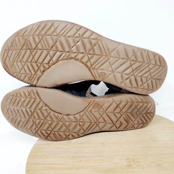 Miz Mooz Sandals Womens 37 Fifi Black Leather Boho Bootie Ankle Strap Shoes - Picture 10 of 11